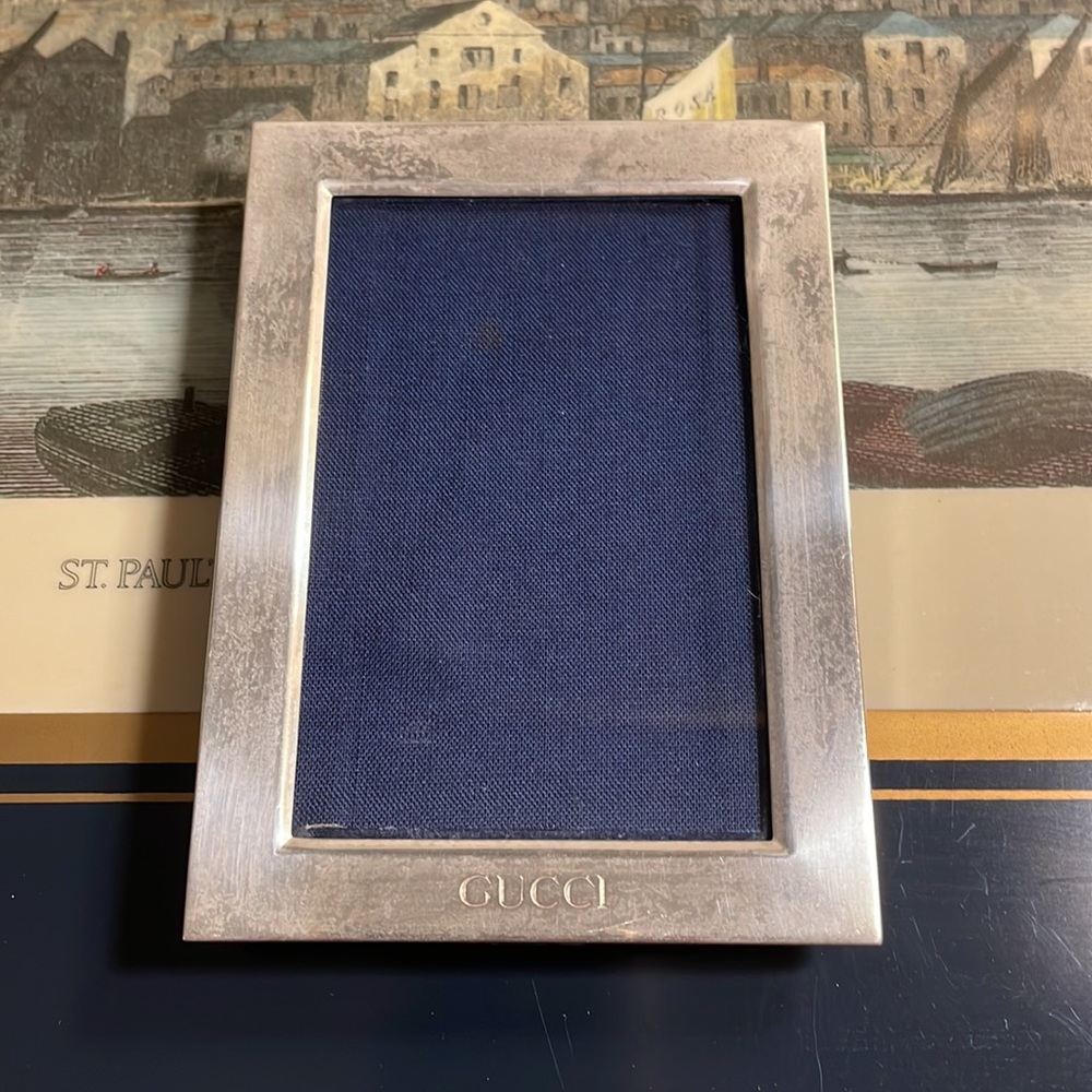 Gucci Sterling Silver Picture Frame-RARE